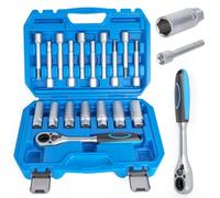 MOTOCOCHE Lot de 18 outils d'amortisseurs, 1/2", écarteur de jambe de force CR-V pour changement de jambe de suspension, réparation de paliers de jambe de force et amortisseurs arrière