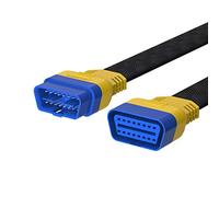 MOTOCOCHE rallonge OBD - II, câble OBD2 avec connecteur et prise à 16 broches, matériau en nylon renforcé, 60 cm