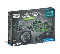 Motocross - CLEMENTONI - Mon Atelier Mécanique - Avec + 170 pièces - Dès 8 ans - Fabriqué en Italie - Coffret de construction enfant
