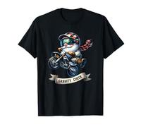 Motocross Dirt Bike Dad Motorcycle Gnome Makes Gravity Check T-Shirt