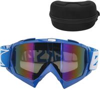 Motocross Dirt Bike Goggles ATV lunettes hors route anti -skid -impact vent sable bleu cadre des lunettes de couleur