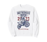 Motocross Dirt Bike Racing Design Vieilli Sweatshirt