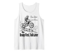 Motocross Dirt Bike Rider Gift Offroad Mountains Vintage Débardeur