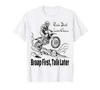 Motocross Dirt Bike Rider Gift Offroad Mountains Vintage T-Shirt