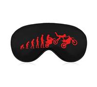 Motocross Dirtbike Evolution Masque de Sommeil Doux Bandeau Portable Masque pour les Yeux avec Sangle Réglable pour Hommes Femmes