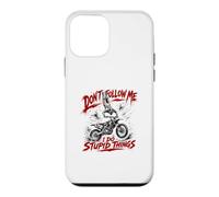 Motocross « Don't Follow Me I Do Stupid Things » Coque pour iPhone 12 Mini