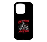 Motocross « Don't Follow Me I Do Stupid Things » Coque pour iPhone 15 Pro