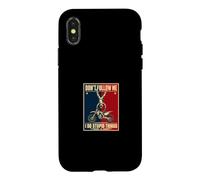 Motocross « Don't Follow Me I Do Stupid Things » Coque pour iPhone X/XS