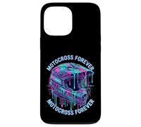 Motocross Forever Casque Graphique coloré Coque pour iPhone 13 Pro Max