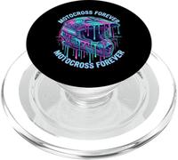 Motocross Forever Casque Graphique coloré PopSockets PopGrip pour MagSafe