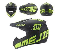 Motocross helmets for adults and children, MX full face motorcycle helmets, dirt bikes, ATV scooters, DOT certified helmets (Matt black,M)