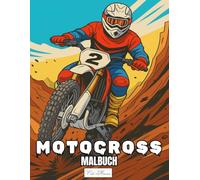 Motocross Malbuch: Erlebe wilde Offroad-Action mit detailreichen Fahrern und Maschinen