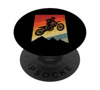 Motocross Off Road Moto Rider Enduro Bike Dirt Biker PopSockets PopGrip Adhésif