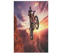 Motocross Puzzle De 1000 Pièces en Bois pour Enfants Adultes, Puzzles en Matériau Recyclé De Qualité Supérieure (78×53cm)