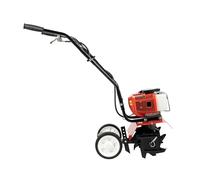 Motoculteur à essence 1700 W Motobineuse à 4 lames en acier au manganèse, profondeur d'usinage de 3 à 12 cm, réservoir de carburant 850 ml, motoculteur pour terres agricoles, vergers et serres