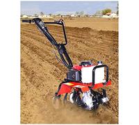 Motoculteur à essence 68 cc - 4 temps - Design léger - Moteur puissant - Construction durable - Parfait pour la préparation des pelouses et des sols