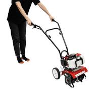 Motoculteur à essence - Cultivateur de jardin à deux temps - Monocylindre refroidi par air - Largeur de travail : 3-10 cm - Profondeur de travail : jusqu'à 35 cm - Motoculteur pour labourer, tourner,