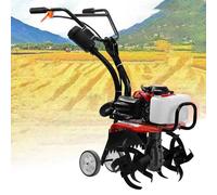 Motoculteur à essence Rotavator - Outil portatif sans fil pour creuser le sol et enlever les mauvaises herbes pour un jardinage et un aménagement paysager efficaces
