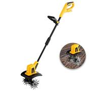 Motoculteur de jardin sans fil, batterie 20 V maximum, cultivateur de sol électrique pour pelouse, largeur de travail de 22 cm, profondeur de labourage de 16 cm, désherbage pour parcelles de jardin et