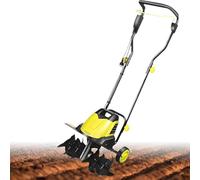 Motoculteur électrique 2400 W, 3900 TR/Min, avec poignée Pliable, 6 Lames, Profondeur de Travail 22 cm, Largeur 45 cm, Guidon de vélo en H, for Jardin