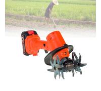 Motoculteur éLectrique De Jardin, Mini Motoculteur Sans Fil 21 V, Motoculteur Portatif, 235 Tr/Min Avec 4 RangéEs De Dents, Largeur De Travail 10 Cm,Electrictiller-1battery