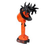 Motoculteur électrique, motoculteur Manuel sans Fil pour Le Jardin, motoculteur électrique pour Le Sol 235r/min Haute Vitesse pour la pelouse, la Cour et l'aménagement paysager (Prise UE)