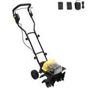 Motoculteur électrique Rotavator,Motoculteur électrique sans fil avec batterie 4Ah/54Ah et chargeur inclus,Largeur de travail : 36 cm,Profondeur de travail : 18 cm,Pour le jardin,le potager,la serre(5