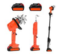 Motoculteur électrique sans fil - 21 V Cultivateur Rotavator, 235 tr/min, largeur de labour de 10 cm et profondeur de travail, idéal pour les champs de légumes et les serres