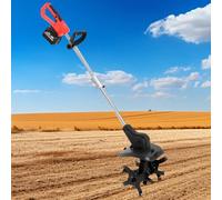 Motoculteur électrique sans fil, alimenté par piles, mini cultivateur à hauteur réglable pour potager, verger, batterie 4 Ah