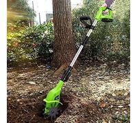 Motoculteur électrique sans fil avec batterie rechargeable de 4000 mAh et chargeur, outil de broyage de sol efficace pour un jardinage facile