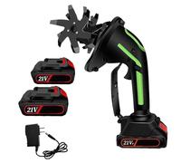 Motoculteur électrique sans Fil, Mini-rotoculteur De Jardin avec Batterie Lithium Rechargeable, Largeur De Travail De 10 Cm, Profondeur De Travail De 10 Cm, Motoculteur à Main pour La Ferme, Le