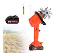 Motoculteur éLectrique Sans Fil,Petit Motoculteur De Jardin Avec Batterie Au Lithium,Largeur De Travail 10 Cm,Motoculteur Portatif Pour Ferme,Jardin Et Pelouse,Electrictiller-1battery
