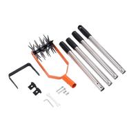 Motoculteur manuel ergonomique avec angles flexibles et design en acier renforcé pour une préparation du sol sans effort pour le jardinage