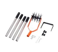 Motoculteur manuel ergonomique avec angles flexibles et design en acier renforcé pour une préparation du sol sans effort pour le jardinage