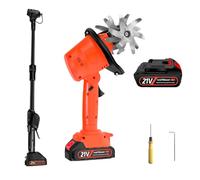 Motoculteur Portatif Sans Fil, Motobineuse De Jardin Avec Profondeur Et Largeur De Travail De 10 Cm, Motoculteur éLectrique Avec Batterie, Pour Ferme Et Jardin,With1.3mExtension-1battery