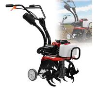 Motoculteur rotatif à essence - Outil de labourage portable léger pour jardin et légumes, moteur à gaz pour une utilisation efficace dans la cour