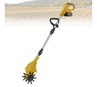 Motoculteur Sans Fil 21 V, Motoculteur De Jardinage Avec 270 Tr/Min, 1 Ou 2 Batteries, Largeur 20 Cm, Profondeur 25 Cm, Portable Pour Jardin Et Petits Espaces,Yellow-DualBlades-2batteries