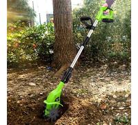 Motoculteur sans fil, rotavateur électrique manuel 20 V, outils de broyeur de sol portable pour parcelles de jardin et de légumes