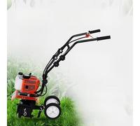 Motoculteur Thermique 52cc Power, Cultivateur de Jardin, Orange et Noir maniable et Puissant