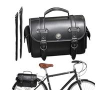 Motocycle Saddle Bags - Étanche Tail Bag, Pochette Moto en Cuir | Bagages Grande Capacité pour Motocycles, Bikes, Cycling, Stockage Backseat, Travel, Touring, Adventure, Daily Commute