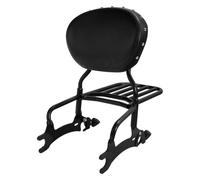 motocycles Porte-Bagages arrière pour Indian Chieftain Springfield Dark Horse pour Challenger Roadmaster Chief Vintage Motorcycle Sissy Bar Porte-Bagages Dossier(Black Black)