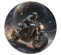 Motocyclette 1000 Pièces Puzzle Rond Classiques Cool Sports Difficile Impossible Cadeau Unique pour Adultes Enfants 1000pcs (67.5x67.5cm)