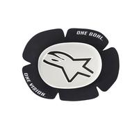 Motocyclette Alpinestars GP Sport EVO Genouillère (Blanc/Noir)