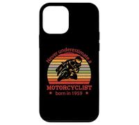 Motocyclette Anniversaire né 1959 Cyclomoteur Motocycliste Coque pour iPhone 12 Mini