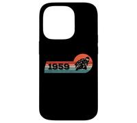 Motocyclette Anniversaire né 1959 Cyclomoteur Motocycliste Coque pour iPhone 14 Pro