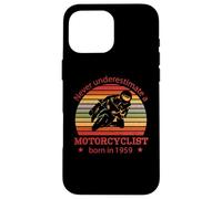Motocyclette Anniversaire né 1959 Cyclomoteur Motocycliste Coque pour iPhone 16 Pro Max
