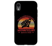 Motocyclette Anniversaire né 1959 Cyclomoteur Motocycliste Coque pour iPhone XR