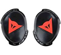 DAINESE - Knee Slider Rss 4.0 - Full Kit, Protège-genoux pour Moto, pour Hommes et Femmes, Noir/Rouge Fluo