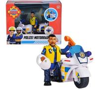 Motocyclette de Police Sam Le Pompier avec Figurine Malcolm