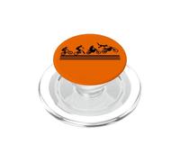 Motocyclette Motocycliste Motard Évolution Pitbike Motocross PopSockets PopGrip pour MagSafe
